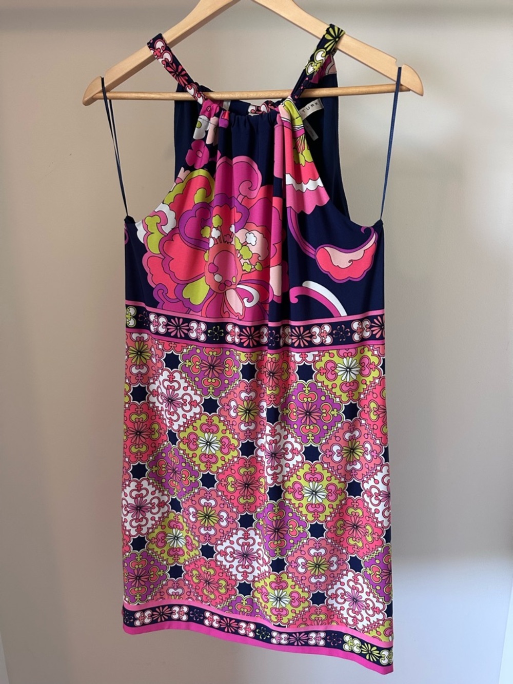 Trina Turk Vacaciones Printed Halter Dress - Picture 2 of 10